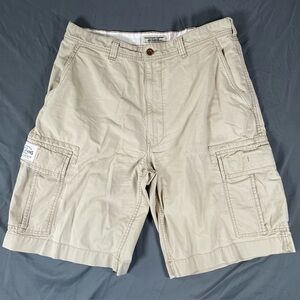 Polo Jeans Ralph Lauren Cargo Shorts Men's Size 36 Beige Preppy Utility Golf VTG